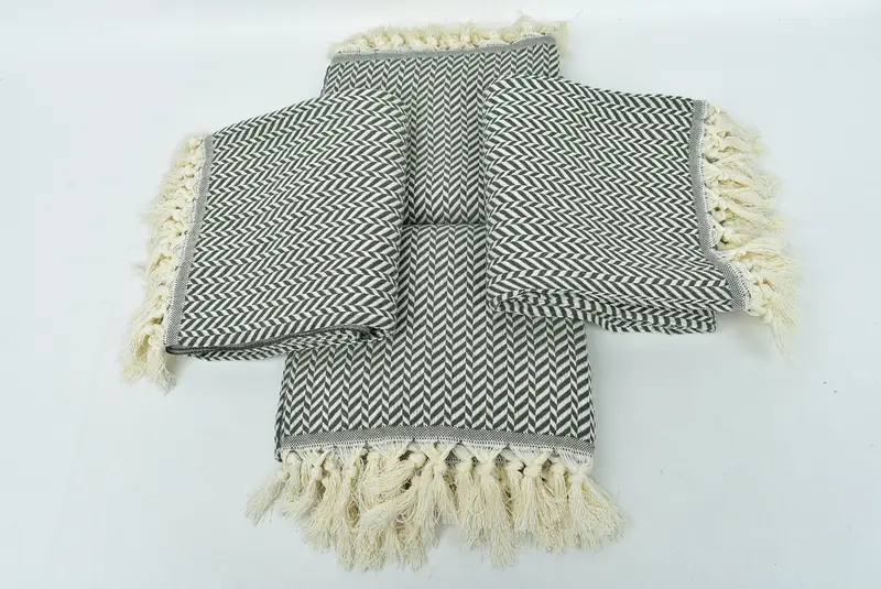 Embroidery Towels, Spa Gift Towel, Sand-free towel, Wedding Gifts Towel, Custom Bath Towel, Organic Turkish towel, 70x40 Cotton Chevron Towel - 6