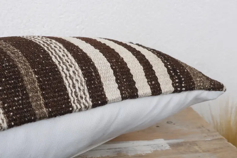 Interior Designer Pillow, Gift Pillow, 12x20 Brown Cushion Case, Turkish Rugs Pillow Case, Turkish Rugs Pillow Cover, Pillow Sham, Antique Pillows - 6