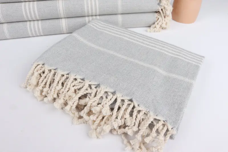 Travel Towel, Bachelorette Gifts, 68x40 Cotton Striped Towel, Personalized Beach Towel, Beach Towel Monogram, Absorbent towel, Valentines Day Gift - 5