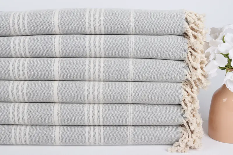 Travel Towel, Bachelorette Gifts, 68x40 Cotton Striped Towel, Personalized Beach Towel, Beach Towel Monogram, Absorbent towel, Valentines Day Gift - 3