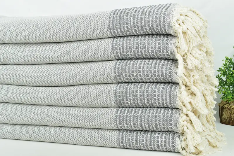 96x92 Cotton Striped Towel, Turkish Blanket, Gift For Boyfriend, Bachelorette Large Towel, Custom Blanket, Decorative Bedspread, Bachelorette Gifts - 3