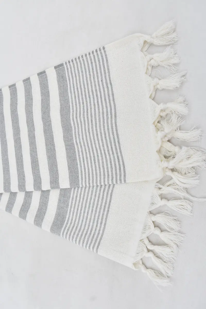 Merry Christmas Gifts, Custom Hand Towel, Small Bath Towels, Personalized Hand Towel, 36x18 Cotton Striped Terry Towel, Gym Towel, Bridesmaid Towel - 6