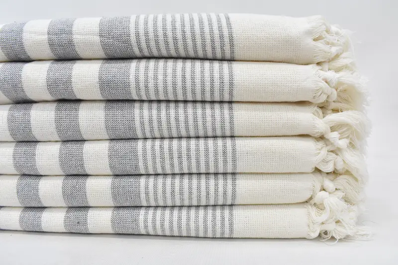 Merry Christmas Gifts, Custom Hand Towel, Small Bath Towels, Personalized Hand Towel, 36x18 Cotton Striped Terry Towel, Gym Towel, Bridesmaid Towel - 2