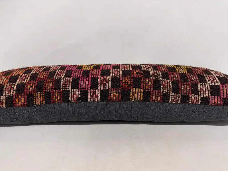 16x48 Orange Pillow Sham, Aesthetic Pillow Cover, Pillow Case, Vintage Kilim Pillow, Pillow for Sofa, Yoga Cushion Case, Boho Pillow - 5