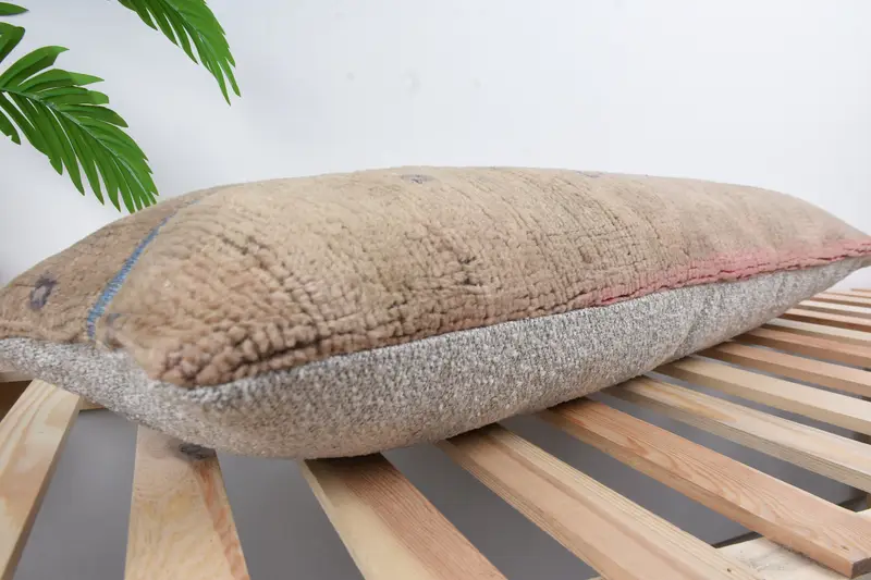 Handmade Kilim Cushion, 12x36 Brown Cushion Cover, Vintage Kilim Pillow, Kilim Pillow Cover, Handmade Pillow Sham, One Of A Kind Pillow, Pillow - 6