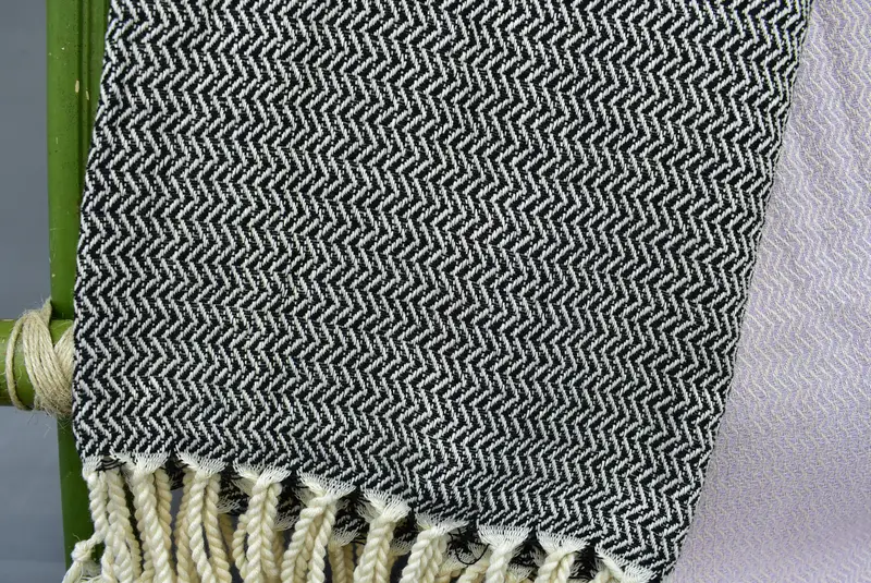 House Warming Gift, Bachelorette Party Decorations, Luxury towel, Custom Towel, 70x36 Cotton Herringbone Towel, Soft and absorbent Turkish towel - 3