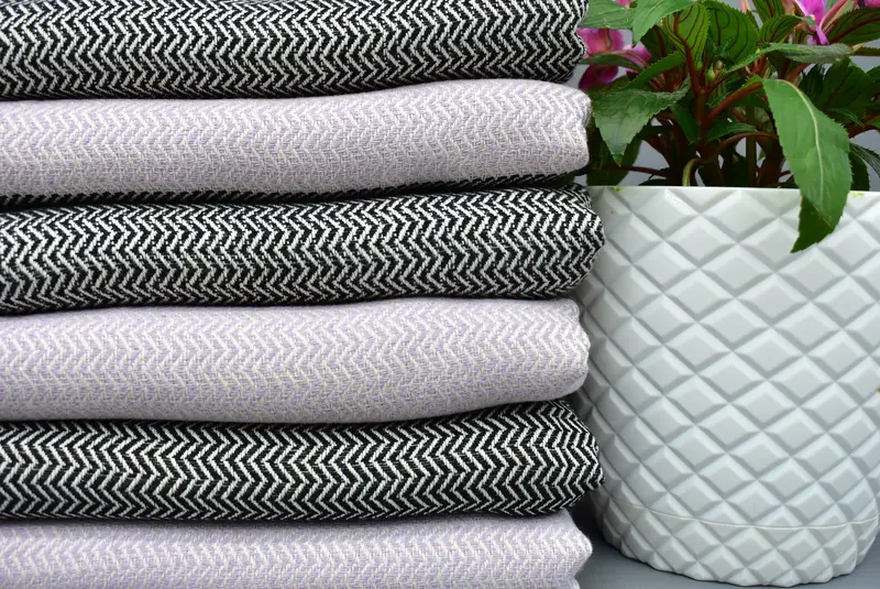 House Warming Gift, Bachelorette Party Decorations, Luxury towel, Custom Towel, 70x36 Cotton Herringbone Towel, Soft and absorbent Turkish towel - 2