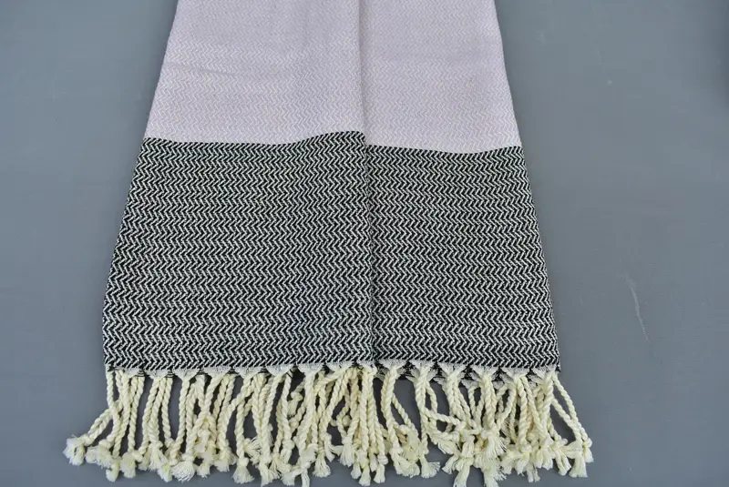 House Warming Gift, Bachelorette Party Decorations, Luxury towel, Custom Towel, 70x36 Cotton Herringbone Towel, Soft and absorbent Turkish towel - 6
