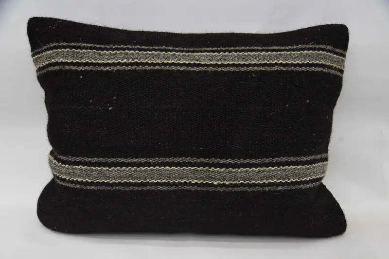 Throw Chair Striped Pillow Sham, TexturedBeige Gift 20x28 inch Farmhouse Pillowcase - 1