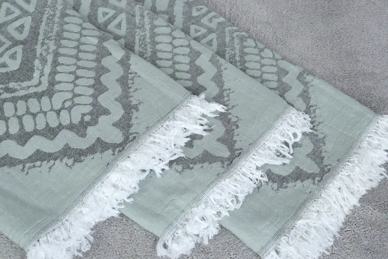 Gift For Coworker, Custom Bath Towel, Personalized Bridesmaid Gift, Guest Towel, Personalized Beach Towel, Hammam towel, 68x40 Cotton Striped Towel - 6