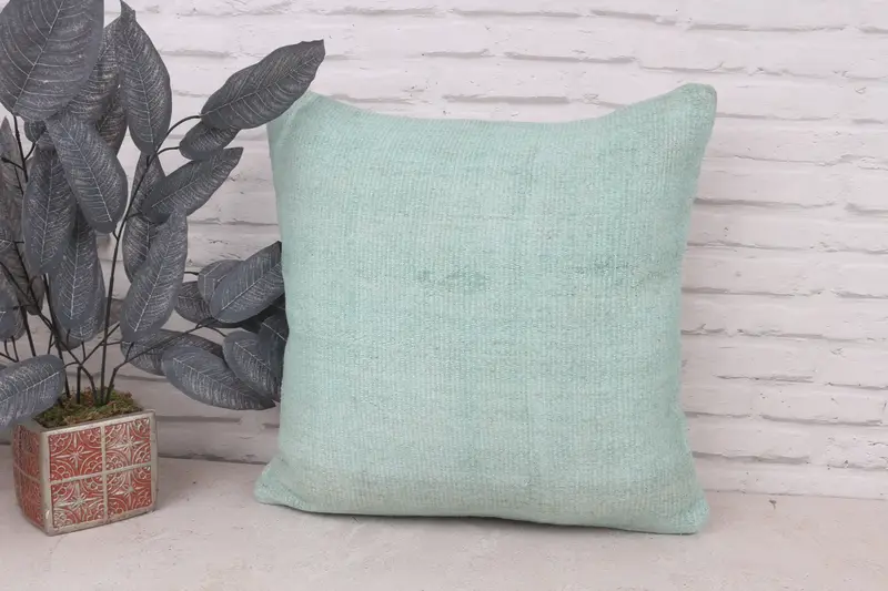 Antique Pillows, Outdoor Cushion, Interior Designer Pillow, 20x20 Gray Cushion, Handmade Throw Pillow Case, Pillow Case, Throw Kilim Pillow - 1