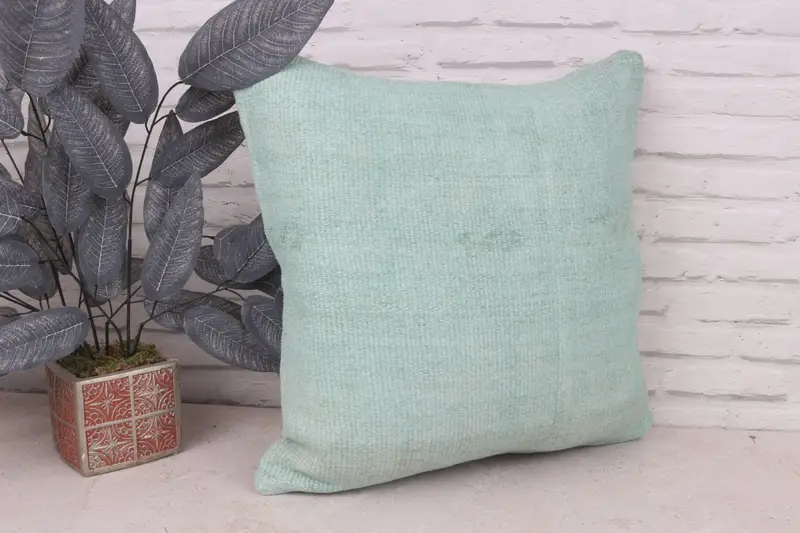 Antique Pillows, Outdoor Cushion, Interior Designer Pillow, 20x20 Gray Cushion, Handmade Throw Pillow Case, Pillow Case, Throw Kilim Pillow - 4