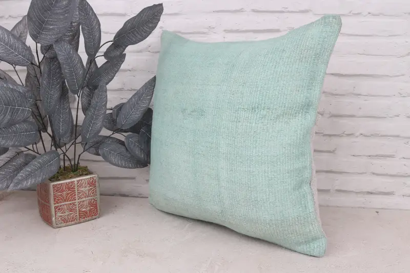 Antique Pillows, Outdoor Cushion, Interior Designer Pillow, 20x20 Gray Cushion, Handmade Throw Pillow Case, Pillow Case, Throw Kilim Pillow - 5