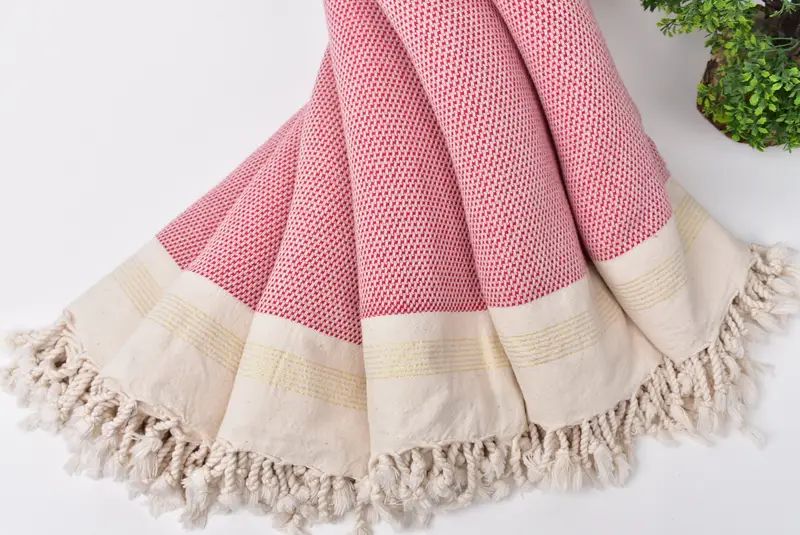 68x40 Cotton Striped Towel, Organic Cotton Towel, Employee Gifts, Guest Towel, Personalized Wedding Gift, Bachelorette Gifts, Bridal Shower Gift - 4