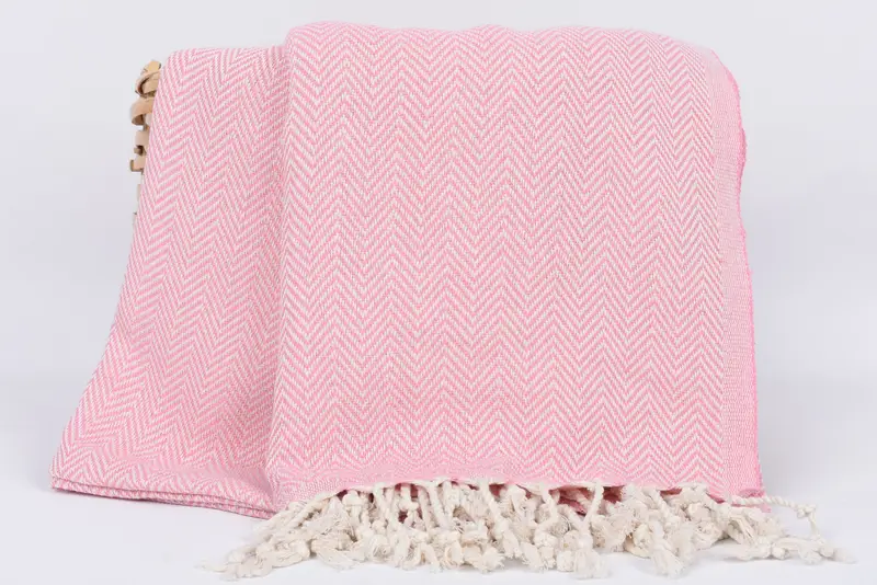 Bridal Party Gifts, 70x40 Cotton Herringbone Towel, Personalized Gifts, Embroidered Beach Towel, Guest Towel, Custom Wedding Gift, Luxury towel - 5
