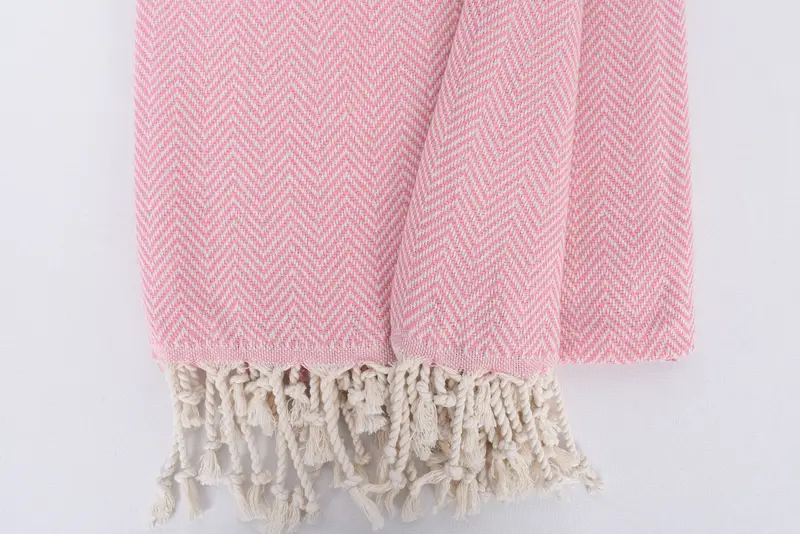 Bridal Party Gifts, 70x40 Cotton Herringbone Towel, Personalized Gifts, Embroidered Beach Towel, Guest Towel, Custom Wedding Gift, Luxury towel - 8