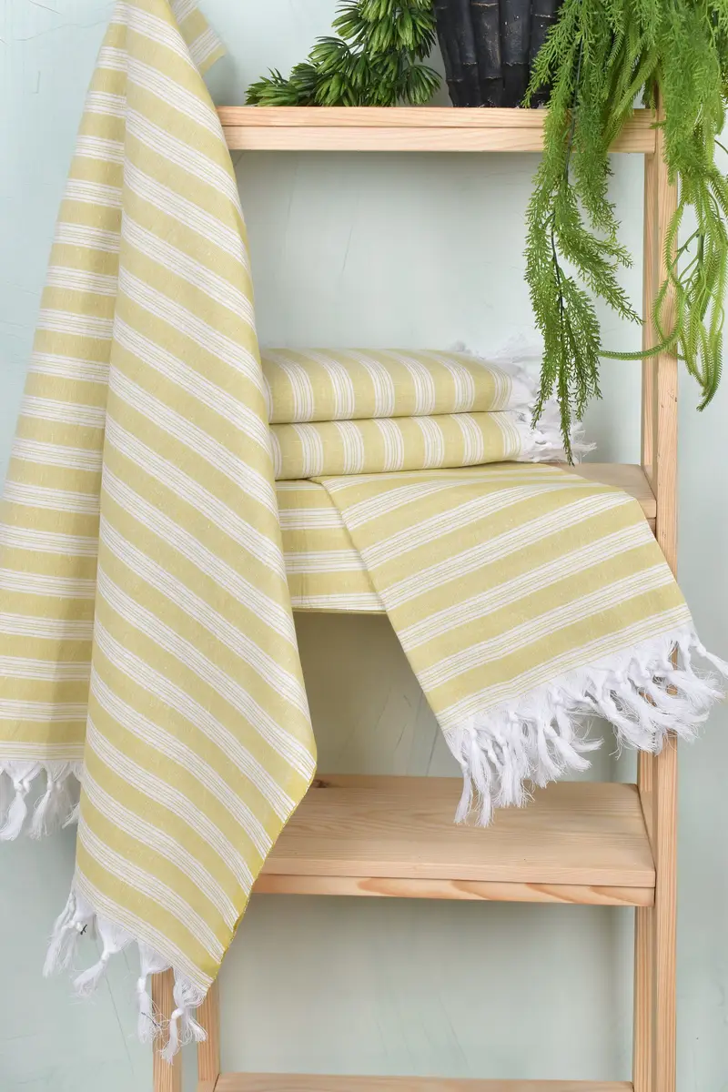 Beach Towel Gift, Organic towel, Luxury Beach Towel, Bachelorette Party Favor, 70x40 Cotton Striped Towel, Personalized Beach Towel, Organic Towel - 6