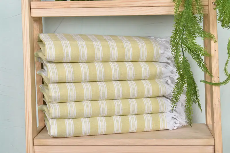 Beach Towel Gift, Organic towel, Luxury Beach Towel, Bachelorette Party Favor, 70x40 Cotton Striped Towel, Personalized Beach Towel, Organic Towel - 1