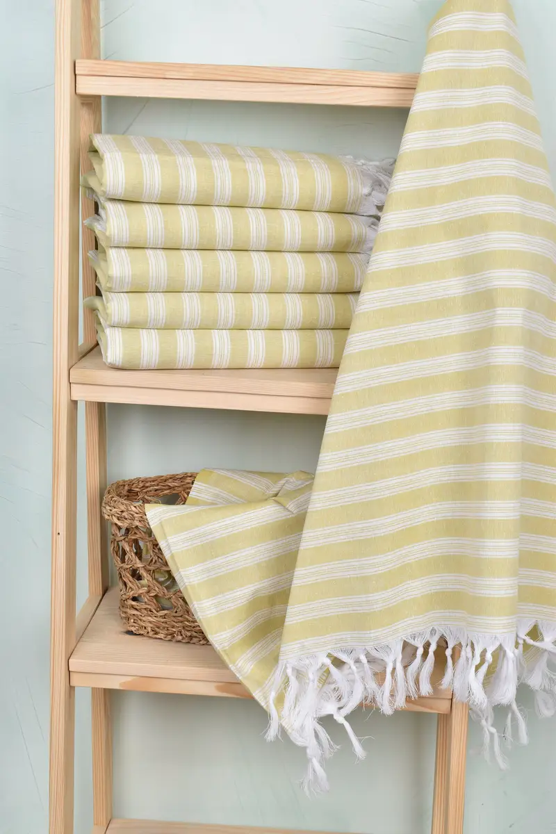 Beach Towel Gift, Organic towel, Luxury Beach Towel, Bachelorette Party Favor, 70x40 Cotton Striped Towel, Personalized Beach Towel, Organic Towel - 3