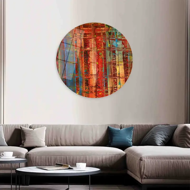 Gerhard Richter Inspired Abstract Modern Canvas Print