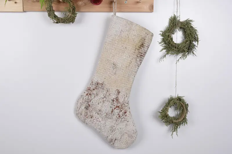 Medias con estampado de adornos navideños de 19 pulgadas, medias festivas para fiestas