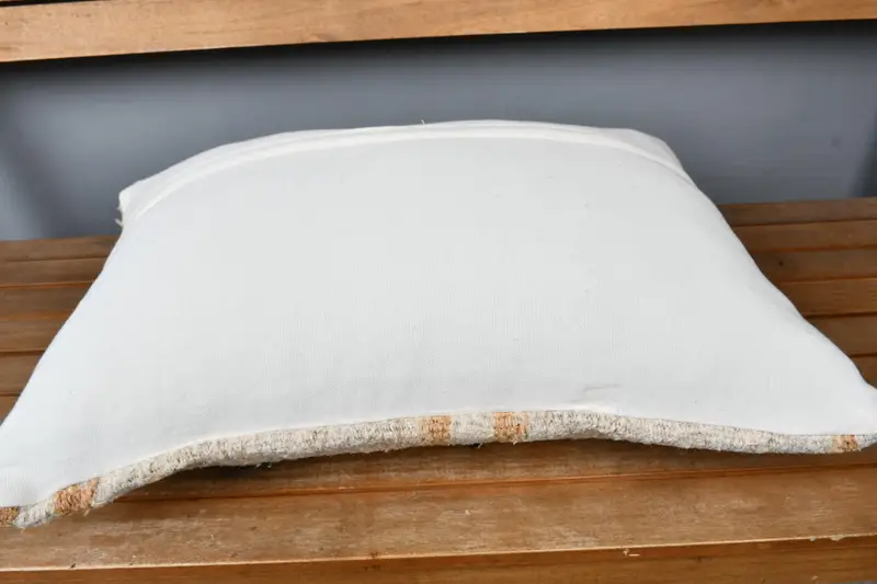 Rustic Pillow Sham, Pillow for Couch, Anatolian Pillow, 16x24 Beige Pillow Cover, Vintage Kilim Pillow, Boho Pillow, Cushion Cover, Vintage Pillow - 5