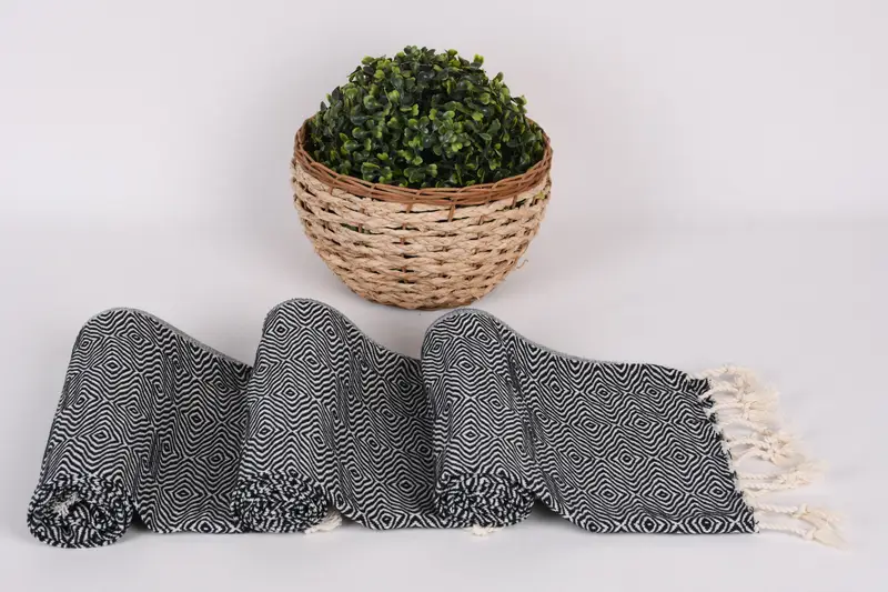 Sommergeschenk, Personalisiertes Handtuch, personalisiertes Geschirrtuch, 36x18 Baumwoll -Zickzack -Diamanttuch, Monogramm Handtuch, Geschenk für den besten Freund - 8