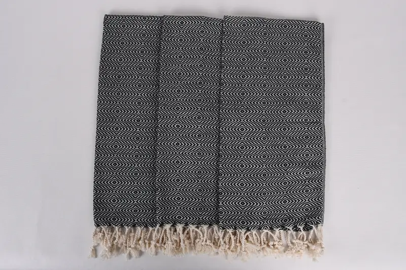 Sommergeschenk, Personalisiertes Handtuch, personalisiertes Geschirrtuch, 36x18 Baumwoll -Zickzack -Diamanttuch, Monogramm Handtuch, Geschenk für den besten Freund - 7