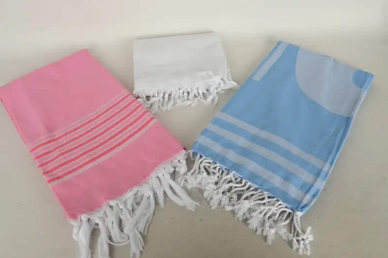 Oversized Beach Towel, 70x40 Cotton Set of 8 Towel, Gift For Coworker, Turkish hand towel, Turkish Towel Set, Hammam towel, Custom Wedding Gifts - 5