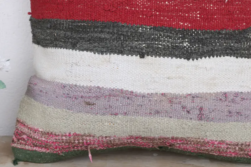 Vintage Kilim Throw Pillow, 20x20 White Pillow Case, Pillow for Couch, Pillow, Boho Throw Pillow Cover, Handmade Kilim Cushion, Vintage Pillow Case - 3