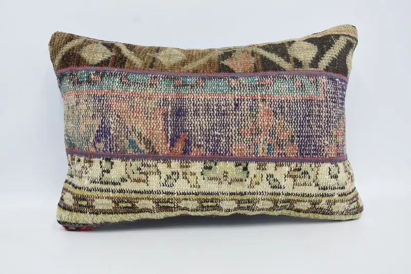 16x24 Blue Pillow Cover, Home Decor Pillow, Cushion Case, Outdoor Patio Pillow Sham, Turkish Kilim Pillow, Boho Pillow Sham Cover - 1