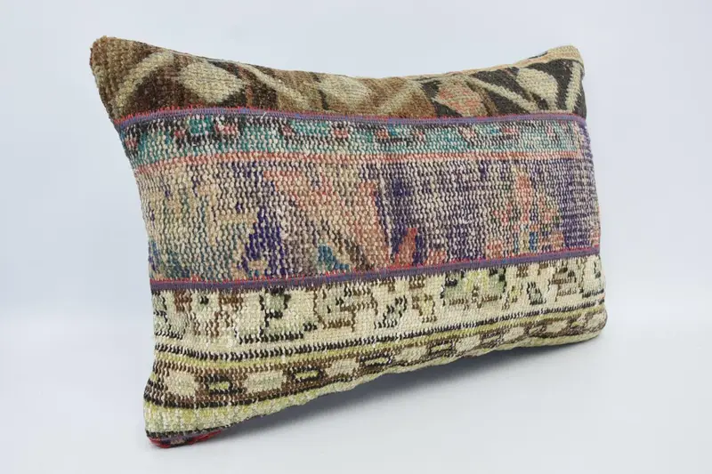 16x24 Blue Pillow Cover, Home Decor Pillow, Cushion Case, Outdoor Patio Pillow Sham, Turkish Kilim Pillow, Boho Pillow Sham Cover - 3