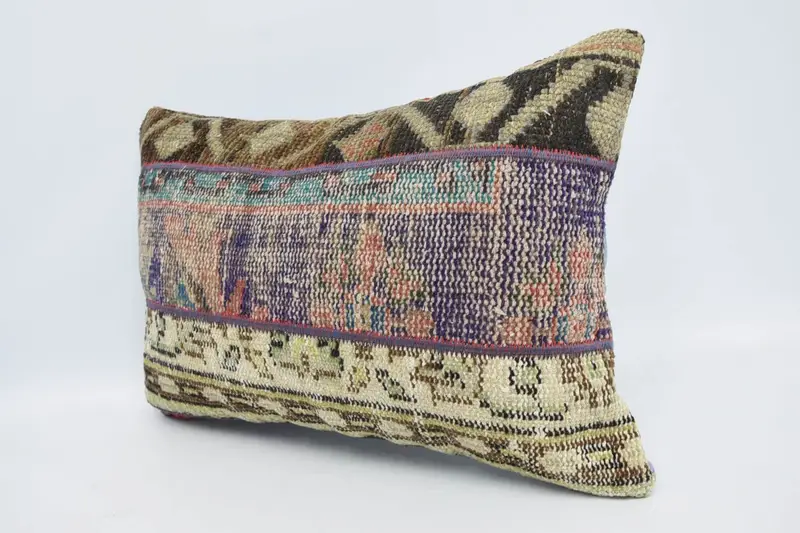 16x24 Blue Pillow Cover, Home Decor Pillow, Cushion Case, Outdoor Patio Pillow Sham, Turkish Kilim Pillow, Boho Pillow Sham Cover - 4