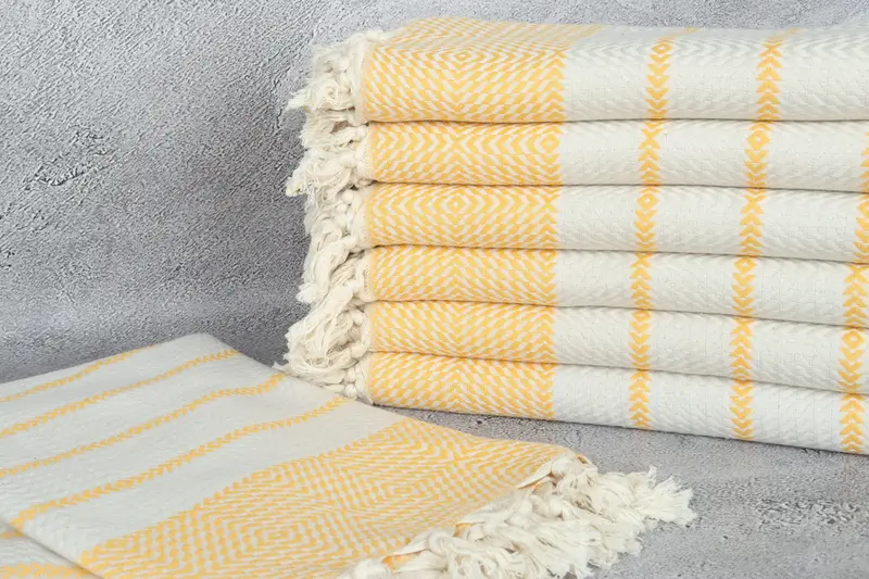 Bridal Shower Gift, 80x40 Cotton Diamond Towel, Embroidery Towels, Girls Weekend Getaways Ideas, Turkish bath towel, Travel towel, Best Wedding Gift - 2