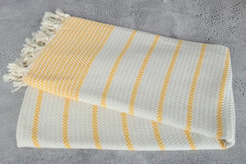 Bridal Shower Gift, 80x40 Cotton Diamond Towel, Embroidery Towels, Girls Weekend Getaways Ideas, Turkish bath towel, Travel towel, Best Wedding Gift - 6