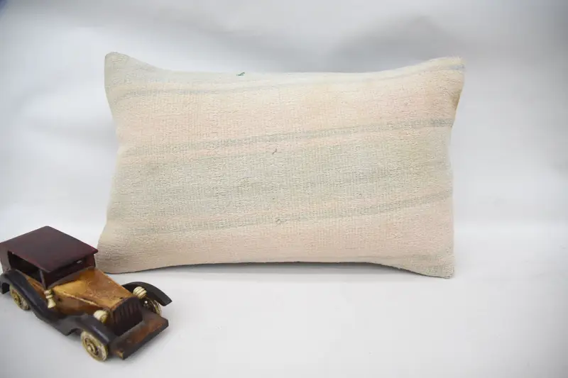 Kilim Pillow, Turkish Pillow, Throw Kilim Pillow, 12x20 Pink Cushion Cover, Bohemian Cushion Cushion Cover, Cushion, Bright Pillow - 4