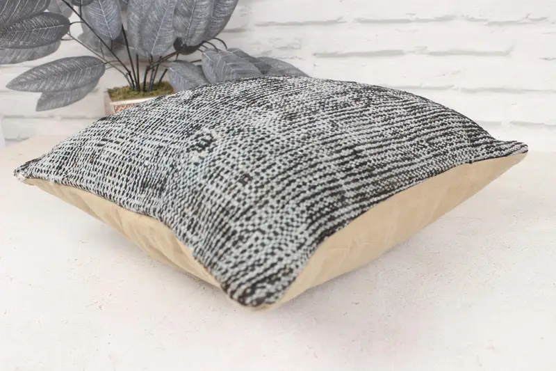 Wholesale Pillow Cover, 16x16 Brown Pillow Case, Kilim Pillow, Crochet Pattern Pillow Cover, Kilim Cushion Sham, Kilim Pillow Cover, Cushion Case - 6