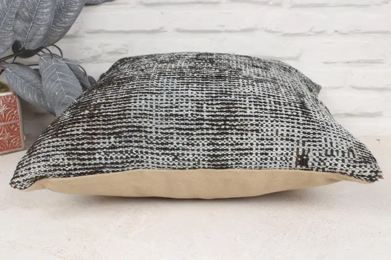 Wholesale Pillow Cover, 16x16 Brown Pillow Case, Kilim Pillow, Crochet Pattern Pillow Cover, Kilim Cushion Sham, Kilim Pillow Cover, Cushion Case - 5