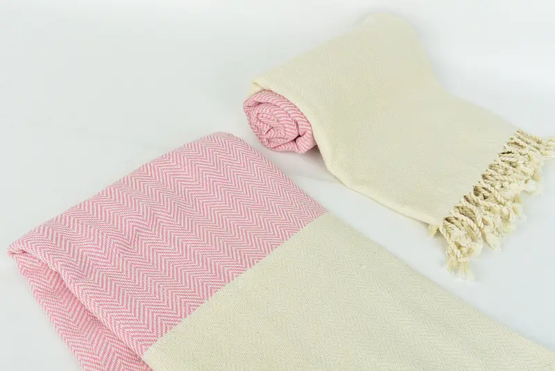 Monogram Towels, Luxury Beach Towel, Valentines Day Gift For Him, Large Turkish Towel, Bridal Shower Gift, 70x36 Cotton Zig zag Towel, Beach towel - 7