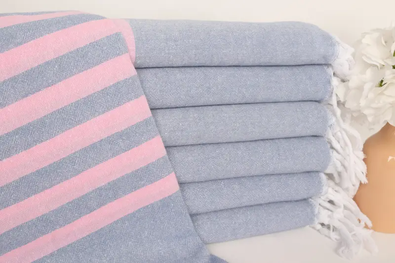 Wedding Towel, Turkish fouta towel for outdoor use, Wedding Favors, Personalized Wedding Gift, Unique Gift, 70x36 Cotton Striped Towel, Thin towel - 1