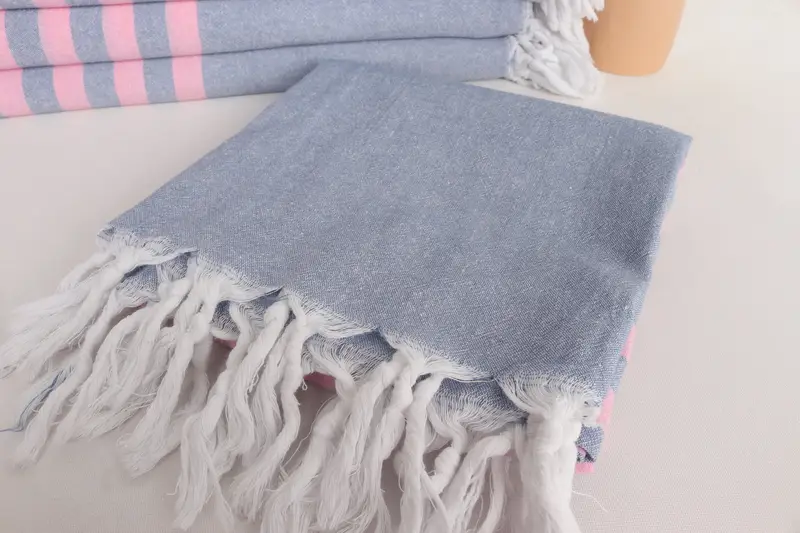 Wedding Towel, Turkish fouta towel for outdoor use, Wedding Favors, Personalized Wedding Gift, Unique Gift, 70x36 Cotton Striped Towel, Thin towel - 5