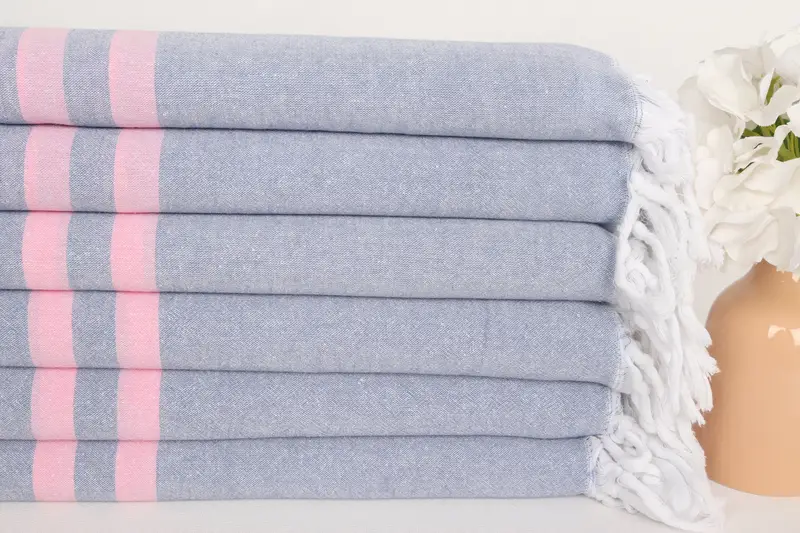 Wedding Towel, Turkish fouta towel for outdoor use, Wedding Favors, Personalized Wedding Gift, Unique Gift, 70x36 Cotton Striped Towel, Thin towel - 3