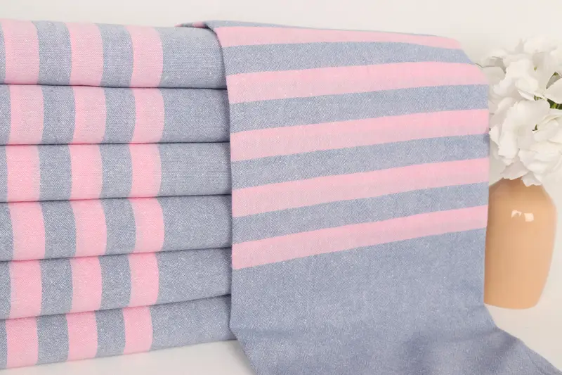 Wedding Towel, Turkish fouta towel for outdoor use, Wedding Favors, Personalized Wedding Gift, Unique Gift, 70x36 Cotton Striped Towel, Thin towel - 2