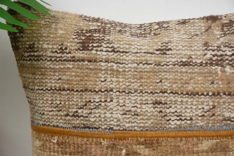 Cushion, 16x16 Brown Pillow, Handmade Rug Seat Cushion, Interior Designer Pillow, Ethnical Kilim Rug Pillow, Gift Pillow - 2