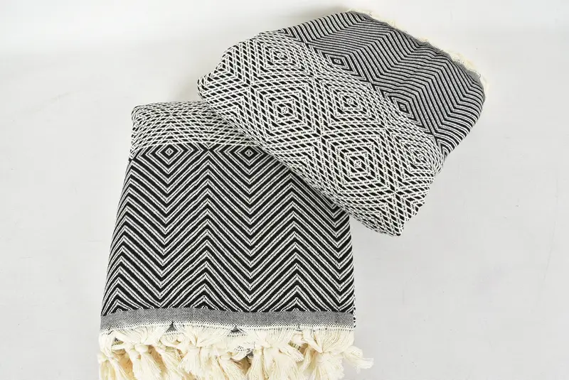 Home Gift, Decorative Bedspread, Custom Wedding Gift From Bridesmaid, Wedding Favors, Bridesmaid Gifts, Throw Blanket, 92x80 Cotton Diamond Towel - 6