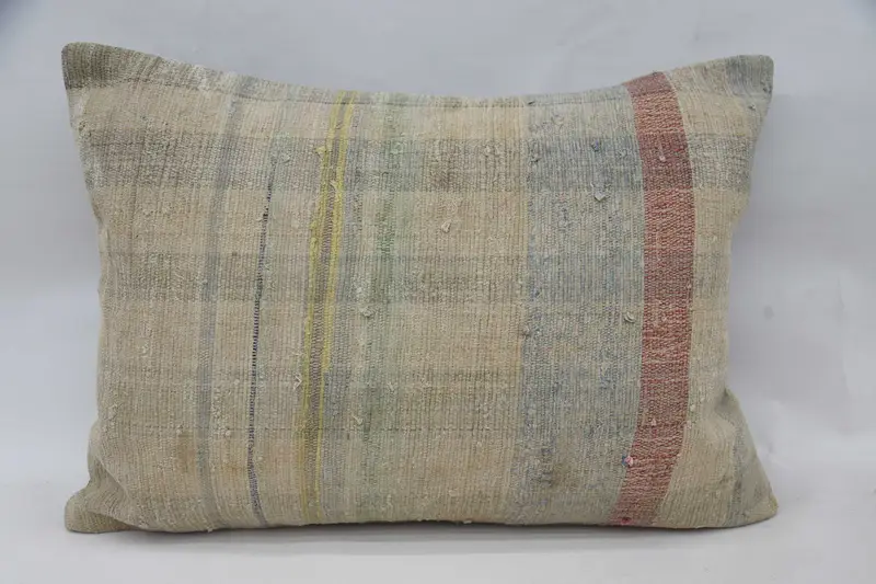 Boho Pillow Sham Cover, Tapestry Pillow Sham, Turkish Pillow, Vintage Pillow, Cushion Cover, 20x28 Beige Pillow Sham, Authentic Pillow Sham - 1