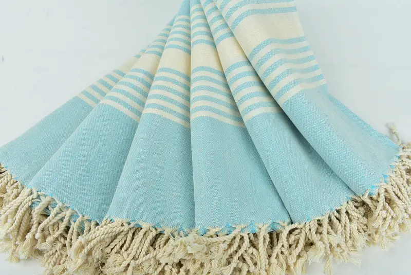 68x40 Cotton Striped Towel, Best spa Turkish towel for luxury home decor, Memorial Gift, Housewarming Gift, Absorbent towel, Absorbent Turkish towel - 4