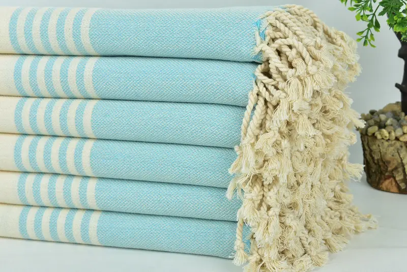 68x40 Cotton Striped Towel, Best spa Turkish towel for luxury home decor, Memorial Gift, Housewarming Gift, Absorbent towel, Absorbent Turkish towel - 3