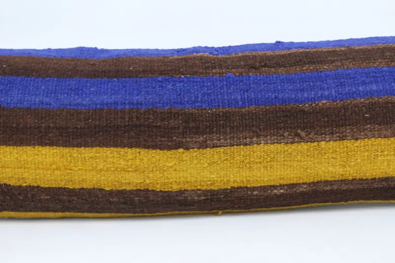 Vintage Pillow, Handmade Kilim Cushion, 12x48 Blue Pillow Case, Accent Pillow Cover, Kilim Pillow Cover, Sofa Pillow Case, Pillow Cover - 2