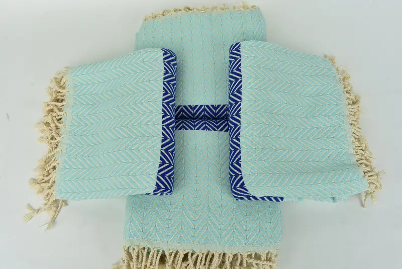 Lightweight towel, Oversized Beach Towel, 70x40 Cotton Chevron Towel, Personalized Turkish Towel, Beach Towel Bulk, Anniversary Gift For Her - 6